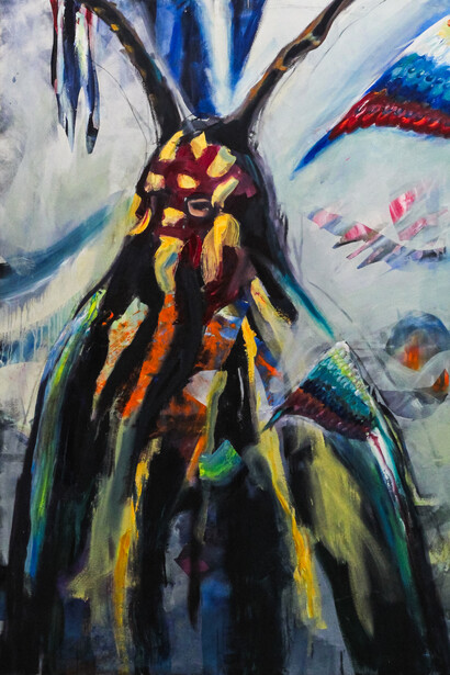 Telma Gadelha, Asas do careta (detalhe). Cortesia do artista e de A Gentil Carioca