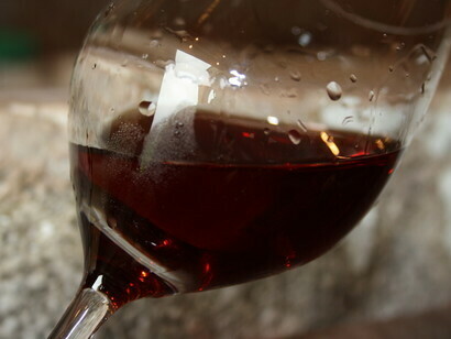 A glass of Pinot Noir