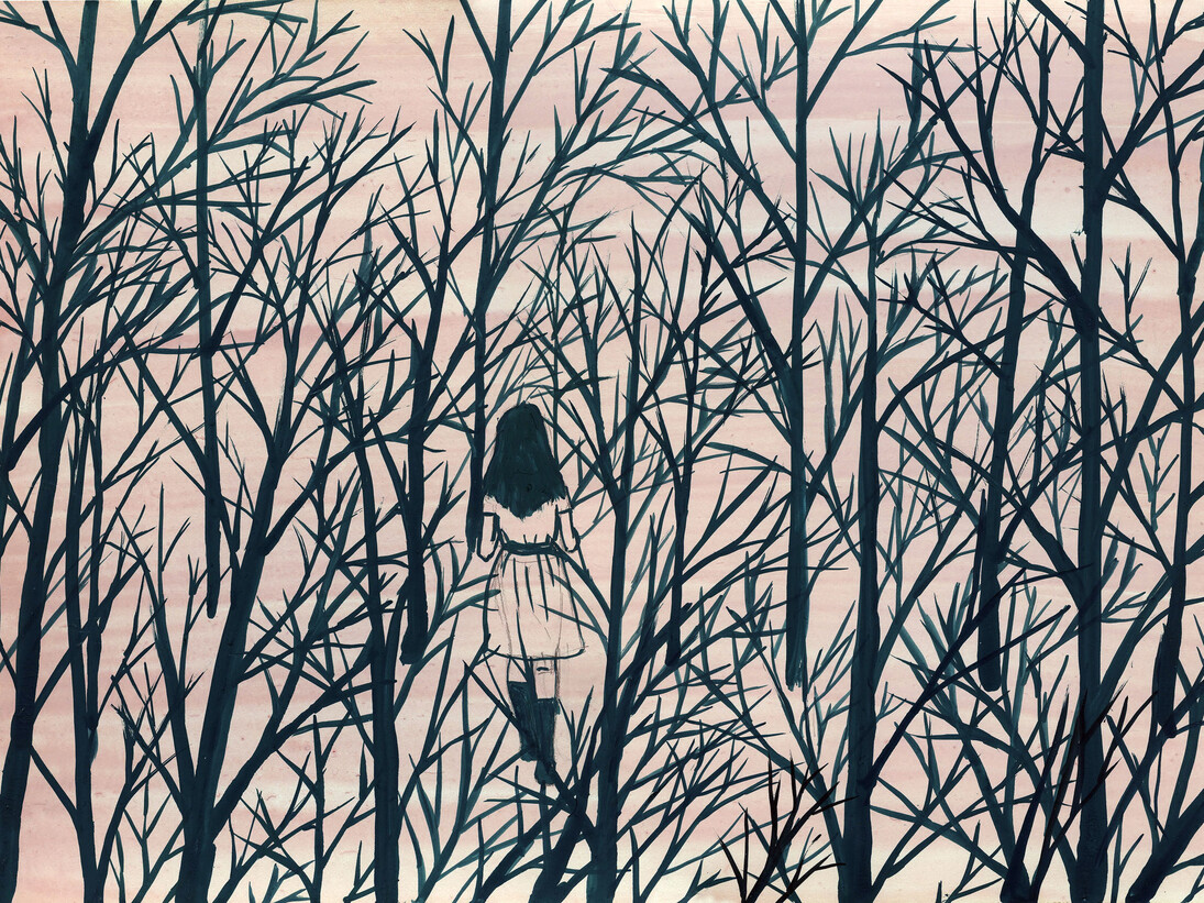 Aleksandra Waliszewska, Untitled, mixed media on carton, 25 x 35 cm, courtesy LETO