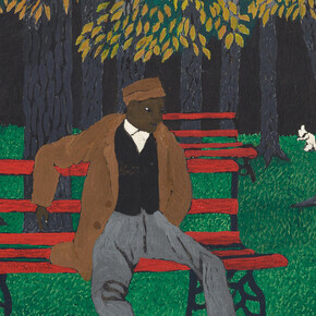 Horace Pippin, The park bench, 1946. Courtesy of Philadelphia Museum of Art