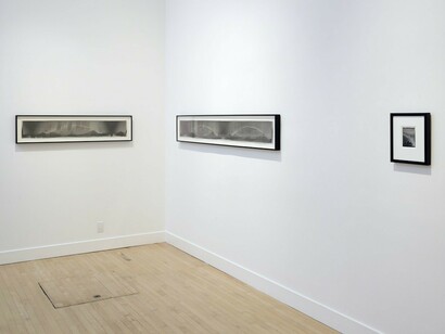 Chris McCaw. Time and Tides, Exhibition view. courtesy of Haines Gallery