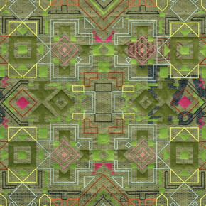 Caroline Monnet and Renée Condo, A quiet truth, painting in exhibition. Courtesy of Night Gallery