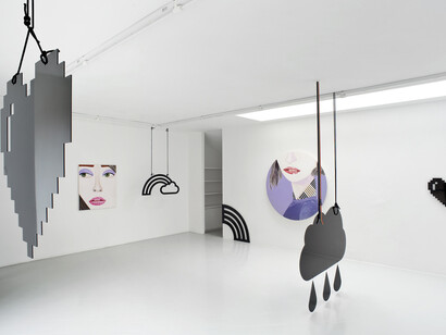 Brian Calvin & Wendy White, Exhibition view. Courtesy of Cabinet