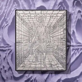 Simon Goritschnig, From the exhibition Hyper-myths and counter-rituals (detail), Artemis Gallery, Vienna, 2025-2026. Courtesy of Galerija Božidar Jakac