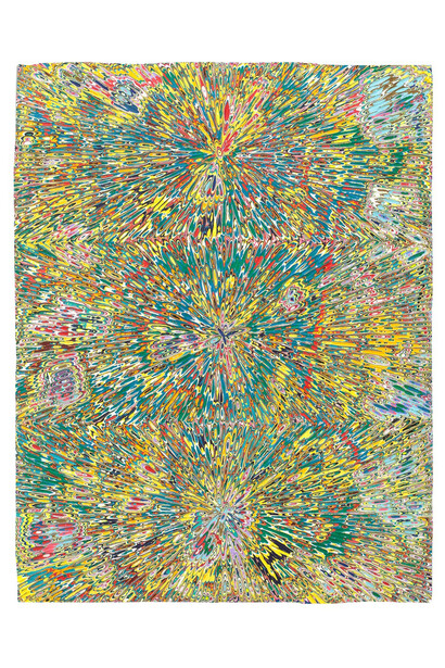 David Allan Peters, Untitled #3, 2015, Acrylic on wood panel, 18 x 14 inches, 45.7 x 35.6 cm