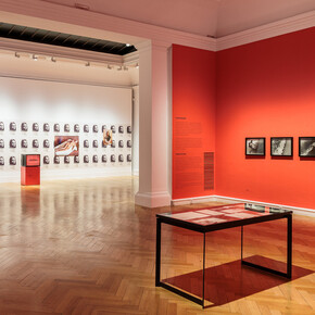 Ewa Partum, Conceptual exercises, exhibition view. Courtesy of Francisco Carolinum Linz