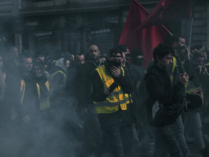 Demonstrators fill the streets of Paris, France, voicing their discontent over the recent dissolution of the National Assembly and the strategic shifts by President Macron