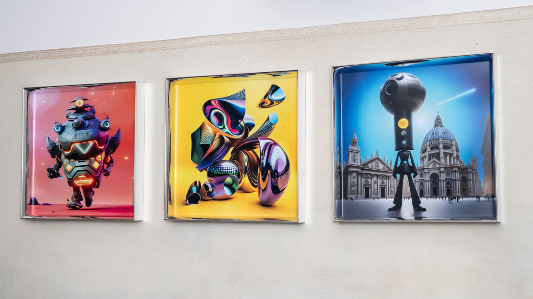 Antoh Mansueto, Happy accidents, vista della mostra. Cortesia di Palazzo Caracciolo