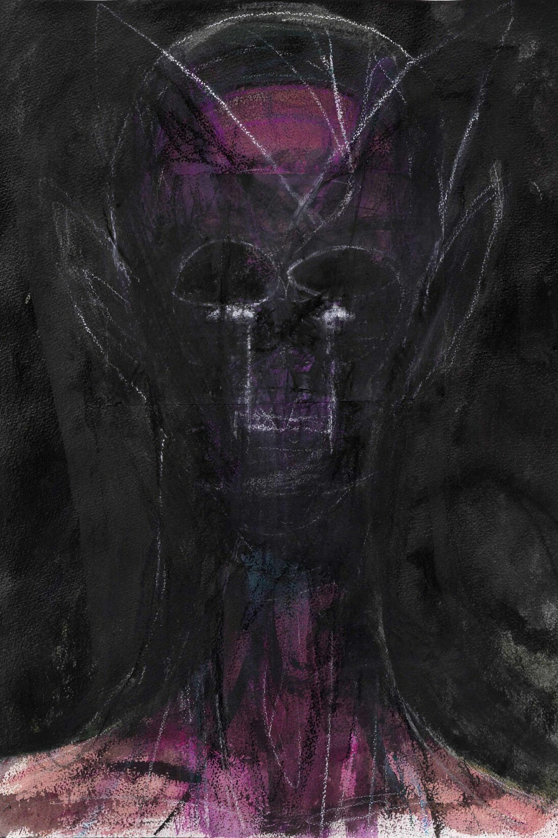Huma Bhabha, Untitled, 2013, Collage, crayon, ink and pastel on paper, 60.5 x 45.7 cm, 23 3/4 x 18 in. Copyright: VW (Veneklasen/Werner), Berlin