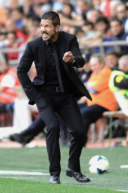 El entrenador del Atlético Madrid Diego Simeone