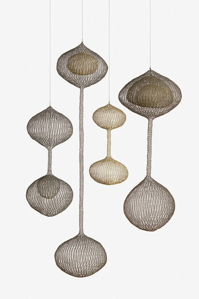 Ruth Asawa, Untitled (S.046a-d, Hanging group of four, two-lobed forms) (detail), 1961. Courtesy of Guggenheim Museum Bilbao