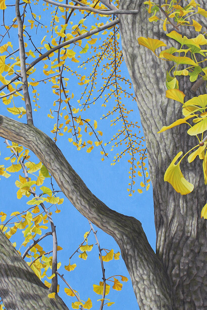 Frank DePietro, Cascades of gold, 2024. Courtesy of Carrie Haddad Gallery