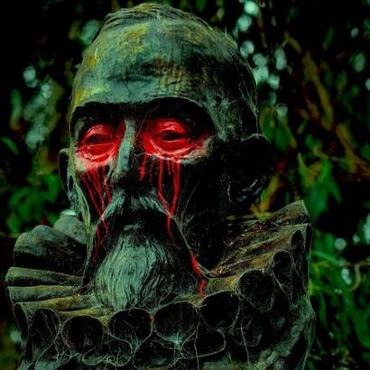 Así quedó un busto de Cervantes
