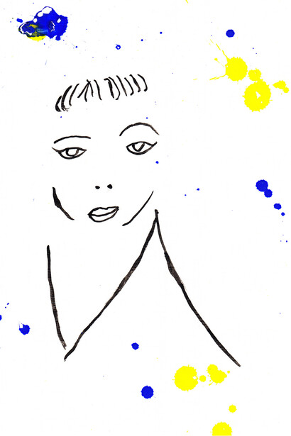 Lorenzo Belenguer, Drawing 56, Original Oils on canvas paper, A4 (21 x 30 cm) unframed, 33 x 43 cm framed