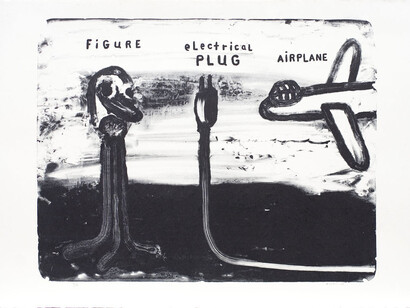 David Lynch, Figure Electrical Plug Airplane, 2013, courtesy item edition © David Lynch