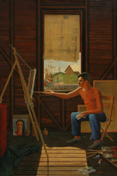 Charles Griffin Farr, The painter (A self-portrait) (detail), 1941. Courtesy of Norton Museum of Art