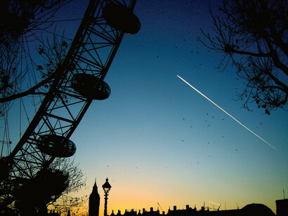 Opened in 2000, the London Eye in London, UK, was built to celebrate the millennium