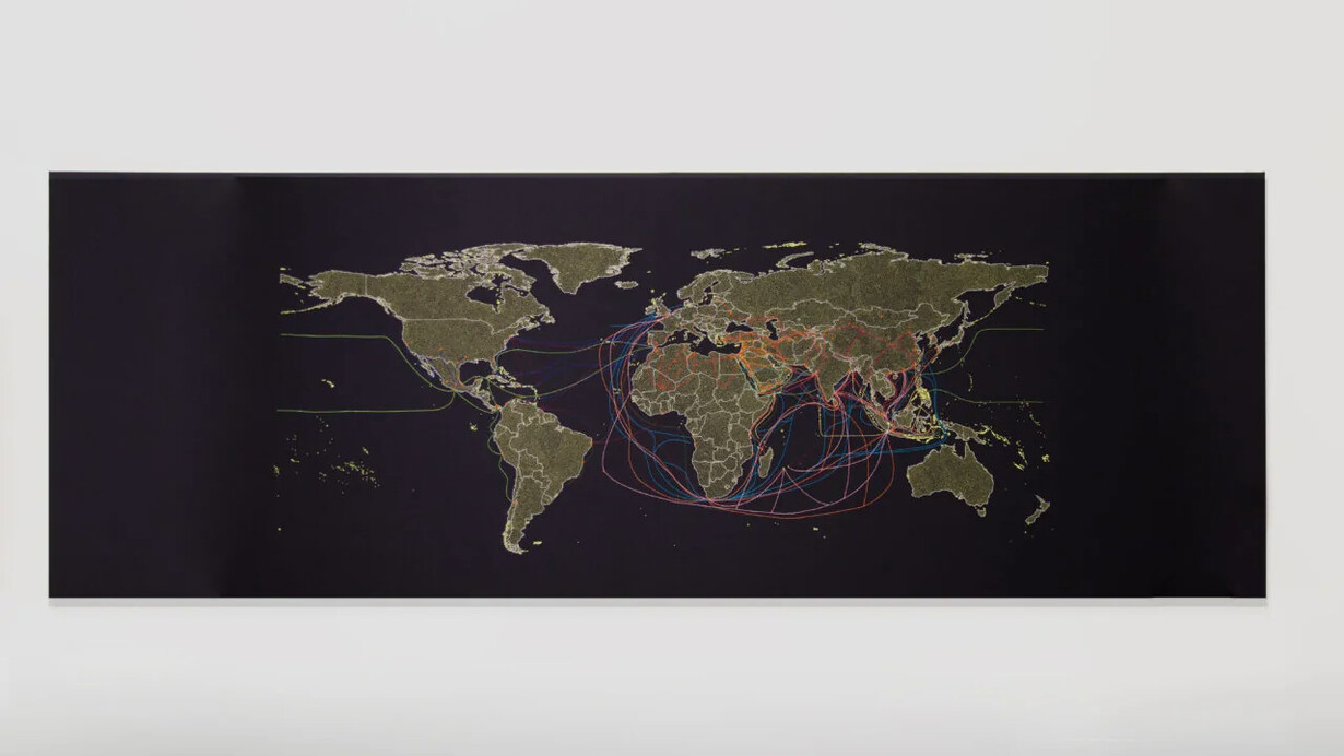 Tiffany Chung, Crossroads of time, vista de la exposición. Cortesía de la Galería Max Estrella