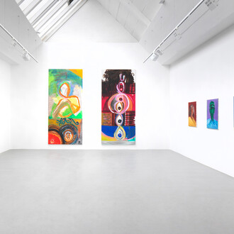 El Hadji Sy, exhibition view. Courtesy of Galerie Barbara Thumm