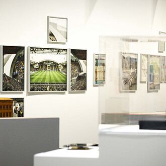 Stadi, Architettura e mito, vista della mostra. Per gentile concessione del Maxxi