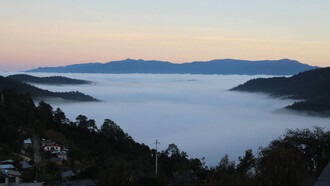 Latuvi, Oaxaca (Messico), all'alba