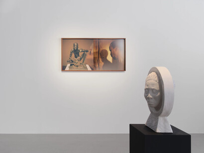 Salad Hilowle, När morgonstjärnan brinner, exhibition view. Courtesy of Cecilia Hillström Gallery