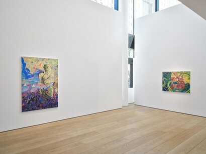Tammy Nguyen, A comedy for mortals: Paradiso, exhibition view. Courtesy of Lehmann Maupin 