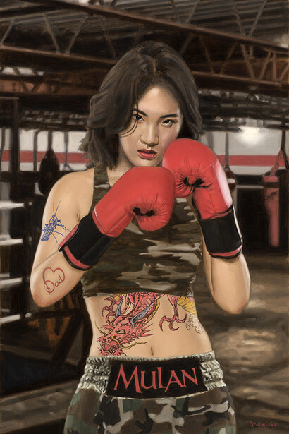 Matthew, Grabelsky, Mulan hits the gym, 2025. Courtesy of Harman Projects 