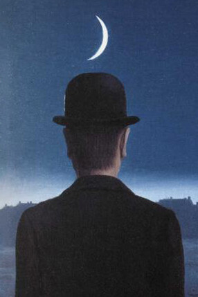 Rene Magritte, La obra maestra o los misterios del horizonte (1955, detalle)