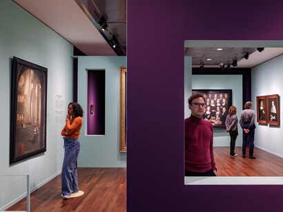 Samuel van Hoogstraten, The illusionist. Samuel van Hoogstraten, exhibition view. Courtesy of The Rembrandt House Museum