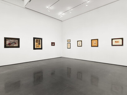 Carol Rama, The tongue, the eye, the foot, exhibition view. Courtesy of Aspen Art Museum