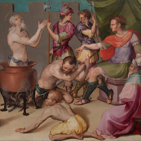 Carlo Portelli, Martirio di San Giovanni Evangelista, collezione privata