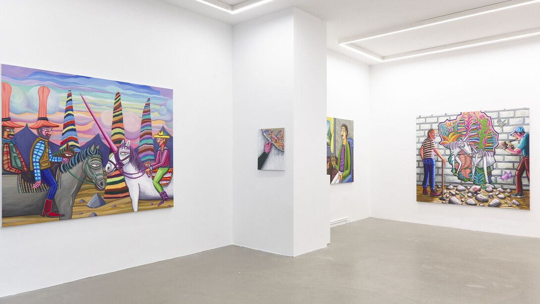 Oska Gutheil, Let’s unicorn, exhibition view. Courtesy of Galerie Russi Klenner
