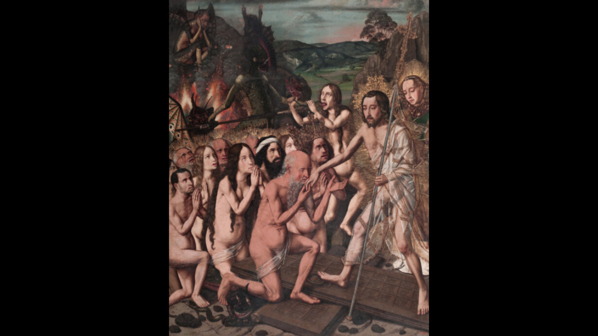 Descenso de Cristo al Limbo
Bartolomé Bermejo
Óleo sobre tabla, 88,7 x 69,2 x 3 cm
h. 1470 - 1475
Barcelona, Museu Nacional d’Art de Catalunya