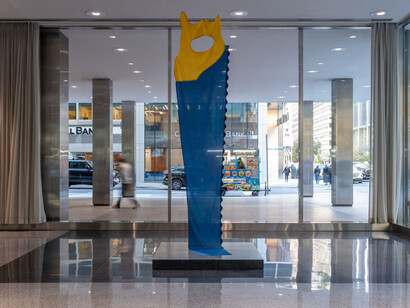 Claes Oldenburg and Coosje van Bruggen, Lever house, exhibition view. Courtesy of Paula Cooper Gallery