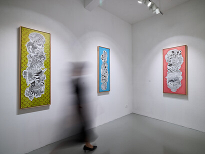 Kemalezedine, Liminal relic, exhibition view. Courtesy of Mizuma Gallery
