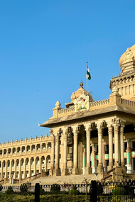 Vidhana Soudha is a building in Bangalore, India. It serves as the seat of bicameral legislature comprising the Karnataka Legislative Assembly and the Karnataka Legislative Council