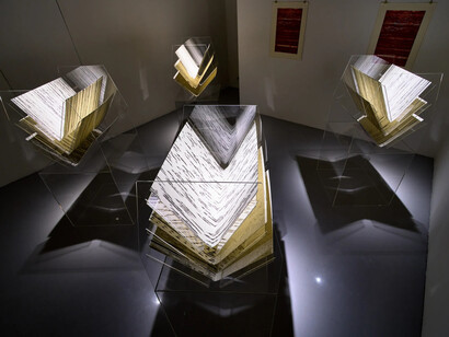 Tuguldur Yondonjamts, Wolf loving princess, exhibition view. Courtesy of Gallery Ver 