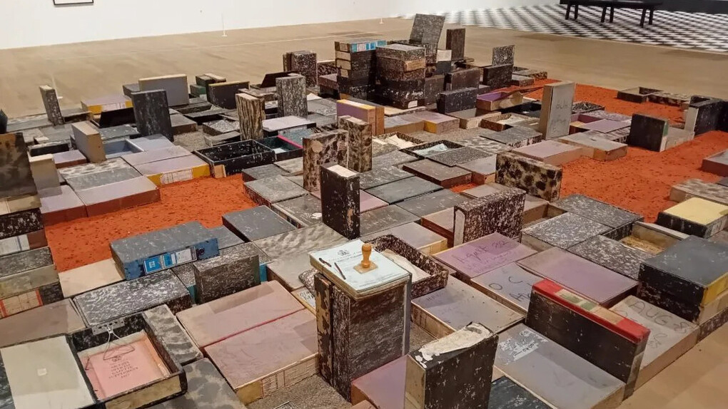 Ndidi Dike, A history of a city in a box (detail), 2019. Courtesy of Färgfabriken