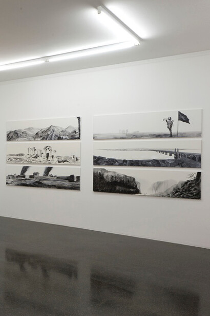 Qiu Anxiong, Ji Dachun & Zheng Guogu. Courtesy of Barbara Gross Galerie