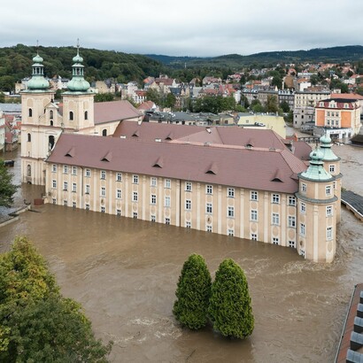 Inundación en el año 2024 en la ciudad de
Kłodzko, Polonia