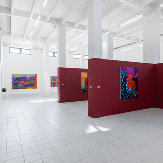 Petr Hajdyla, Wonderful scent of burning ego, exhibition view. Courtesy of The Chemistry Gallery