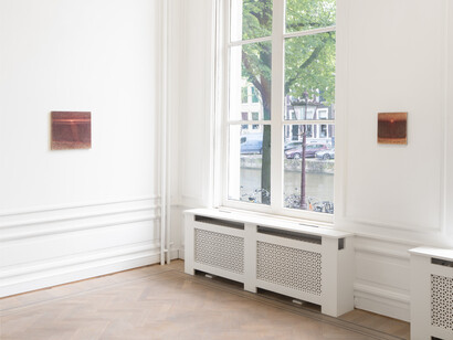 Anders Davidsen, Sowing in half-light, exhibition view. Courtesy of the Artist and GRIMM Gallery. Photo by Jonathan de Waart