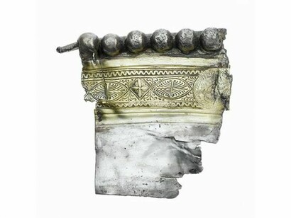 Fragment of edge of Traprain Law dish, courtesy of National Museum of Scotland