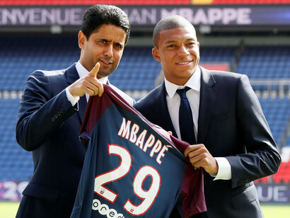 Al Khelaifi y Kylian Mbappé anuncian la renovación del contrato del futbolista con el Paris Saint-Germain