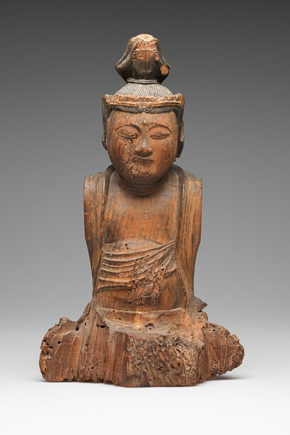 Unknown artist, Japanese, Bodhisattva Avalokitesvara (Kannon), 13th Century
Wood, 49 x 28.5 x 17 cm (19 5/16 x 11 1/4 x 6 11/16 inches) Gift of Mr. and Mrs. Roger Sonnabend 80.030