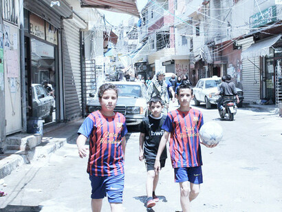 Das Flüchtlingslager Bourj el-Barajneh im Libanon