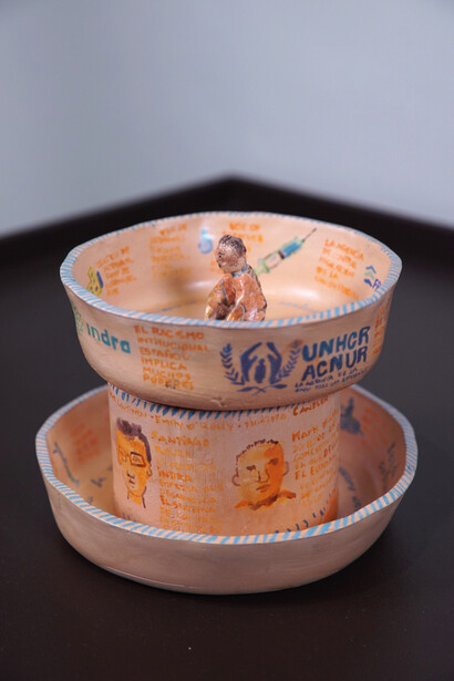 Daniel G Andújar, Daniela Ortiz, Esther Ferrer, Pedro G Romero. Courtesy of Ángels Barcelona