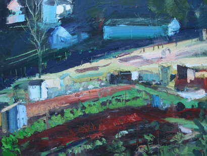  Allotment with Cabbage and Lettuce