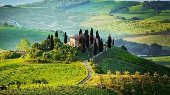The typical Tuscan village in the middle of nowhere
